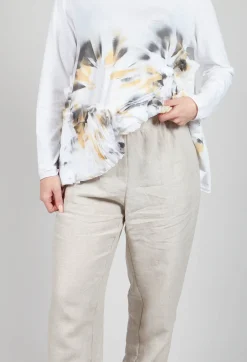 Tadashi Trousers^Straight Leg Trousers in Beige