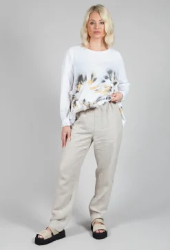 Tadashi Trousers^Straight Leg Trousers in Beige
