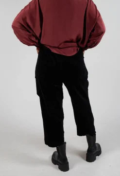 Amici Trousers^Straight Leg Trousers in Black
