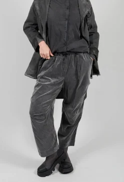 Amici Trousers^Straight Leg Trousers in Pewter