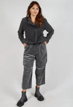 Amici Trousers^Straight Leg Trousers in Pewter