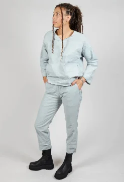 Aequamente Trousers^Straight Leg Trousers in Ghiaccio