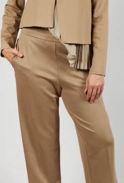 Mei Meij Trousers^Straight Leg Trousers in Camel