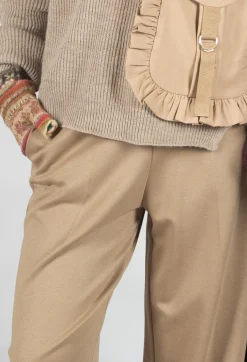 Mei Meij Trousers^Straight Leg Trousers in Camel