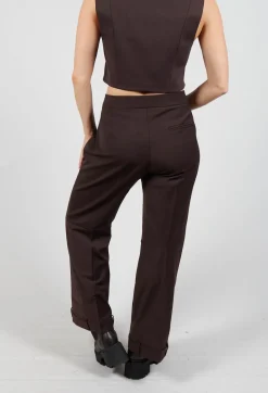 Mei Meij Trousers^Straight Leg Trousers with Feature Hems in Java