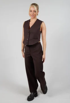 Mei Meij Trousers^Straight Leg Trousers with Feature Hems in Java