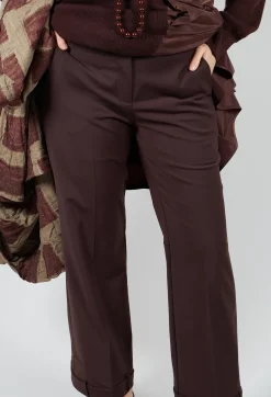 Mei Meij Trousers^Straight Leg Trousers with Feature Hems in Java