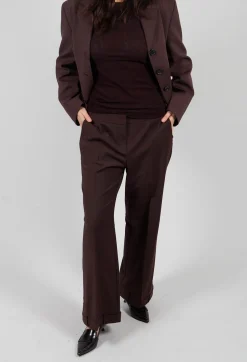 Mei Meij Trousers^Straight Leg Trousers with Feature Hems in Java