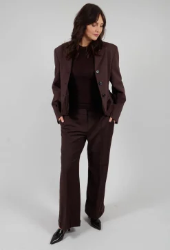 Mei Meij Trousers^Straight Leg Trousers with Feature Hems in Java