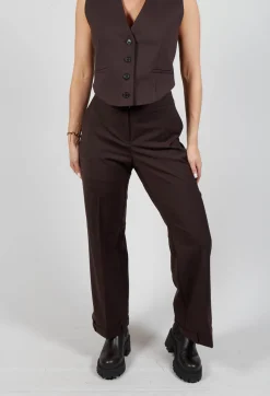 Mei Meij Trousers^Straight Leg Trousers with Feature Hems in Java