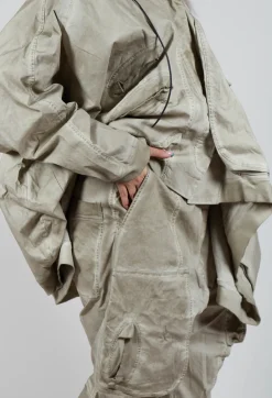 Rundholz Dip Trousers^Straight Leg Utility Trousers in Eraser