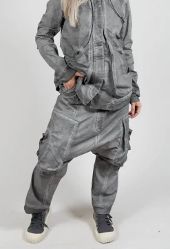 Rundholz Dip Trousers^Straight Leg Utility Trousers in Pencil Cloud