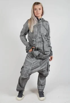 Rundholz Dip Trousers^Straight Leg Utility Trousers in Pencil Cloud