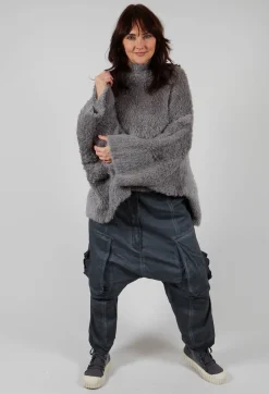 Rundholz Dip Trousers^Straight Leg Utility Trousers in Coal Cloud