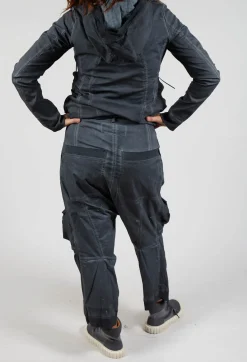 Rundholz Dip Trousers^Straight Leg Utility Trousers in Coal Cloud