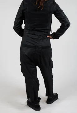 Rundholz Dip Trousers^Straight Leg Utility Trousers in Black