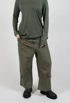 Rundholz Black Label Trousers^Straight Leg Utility Trousers in Camp