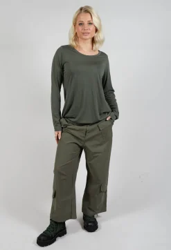 Rundholz Black Label Trousers^Straight Leg Utility Trousers in Camp