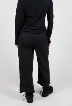 Rundholz Black Label Trousers^Straight Leg Utility Trousers in Black