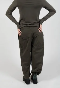 Rundholz Black Label Trousers^Straight Leg Utility Trousers in Jungle