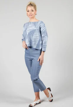Sarah Pacini Leggings^Straight Leggings in Steel Blue