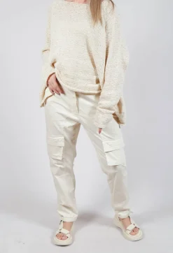 Rundholz Dip Trousers^Straight-Leg Trousers with Cargo Pockets in Greige