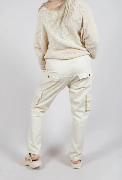 Rundholz Dip Trousers^Straight-Leg Trousers with Cargo Pockets in Greige
