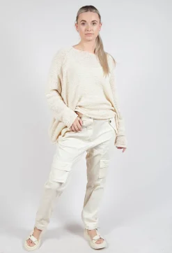 Rundholz Dip Trousers^Straight-Leg Trousers with Cargo Pockets in Greige