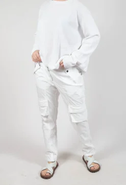 Rundholz Dip Trousers^Straight-Leg Trousers with Cargo Pockets in Semi Bleach