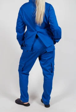 Rundholz Dip Trousers^Straight-Leg Trousers with Cargo Pockets in Royal