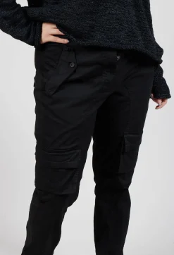 Rundholz Dip Trousers^Straight-Leg Trousers with Cargo Pockets in Black