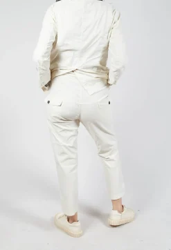 Rundholz Dip Trousers^Straight-Leg Trousers with Button-Flap Back Pockets in Greige