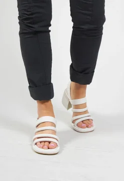 IXOS Flats^Strappy Heeled Sandals in Gesso