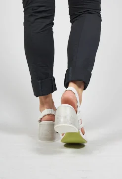 IXOS Flats^Strappy Heeled Sandals in Gesso