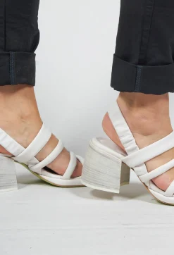 IXOS Flats^Strappy Heeled Sandals in Gesso