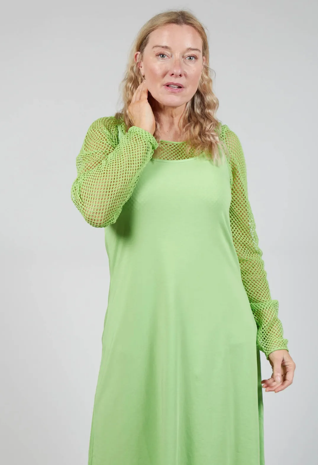 Rundholz Black Label Dresses^Strappy Jersey Dress in Lime