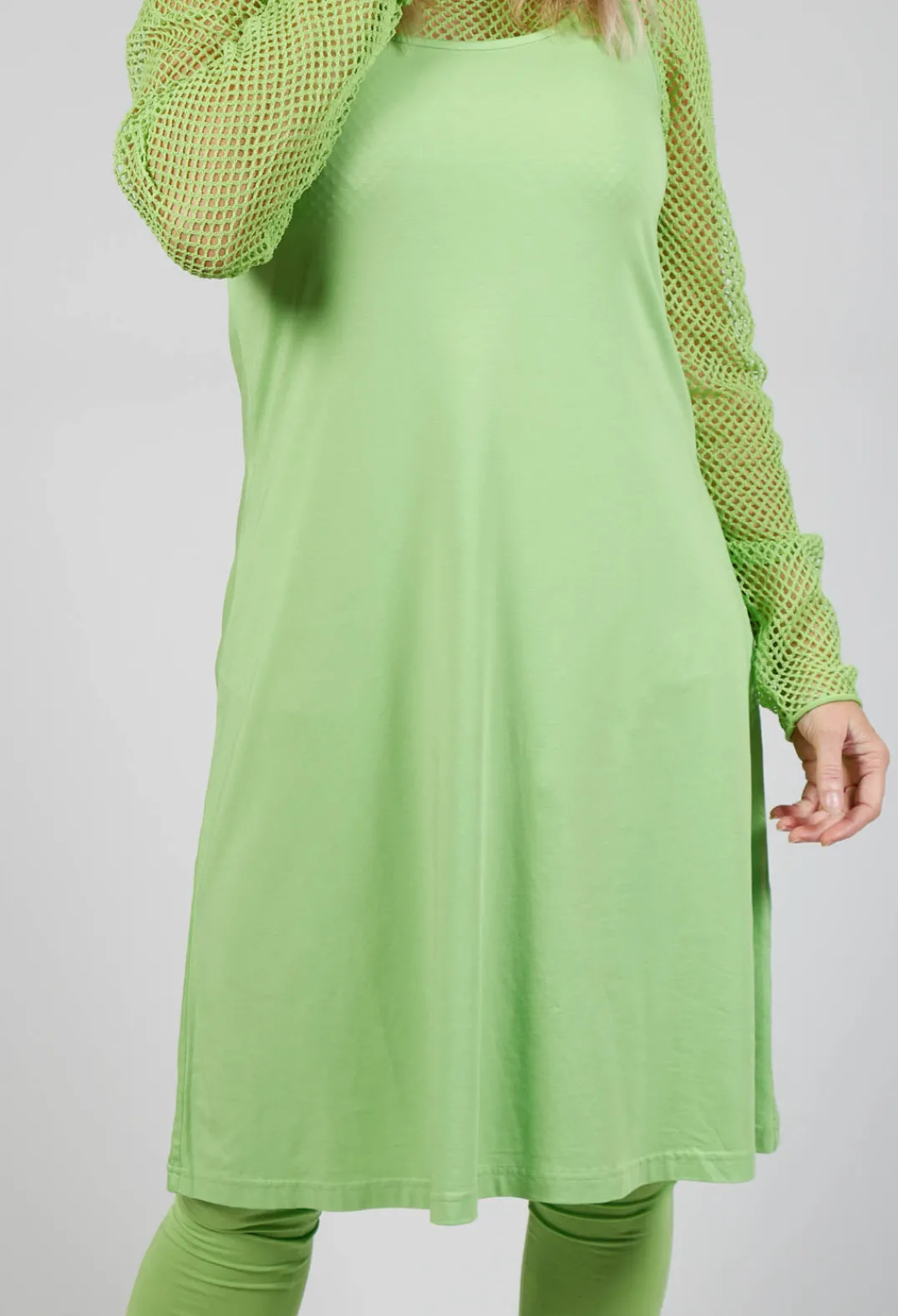 Rundholz Black Label Dresses^Strappy Jersey Dress in Lime