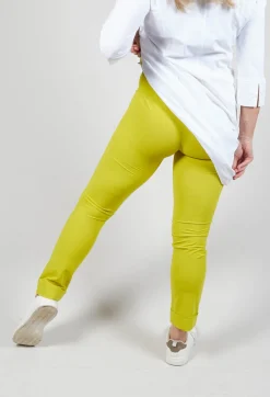 Elli Leggings^Stretch Leggings in Turnups in Lime