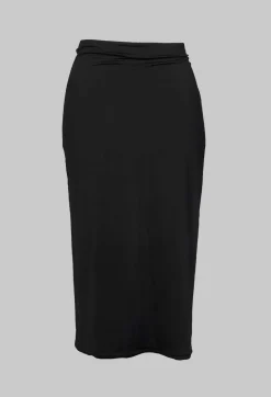 Xenia Design Skirts^Stretch Midi Skirt in Black