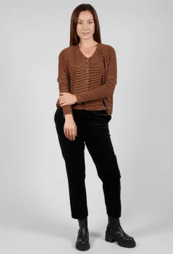 Operificio Neirami Cardigans^Stripe Cardigan in Zucca
