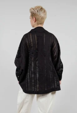 Moyuru Shirts & Blouses^Stripe Jacket in Black