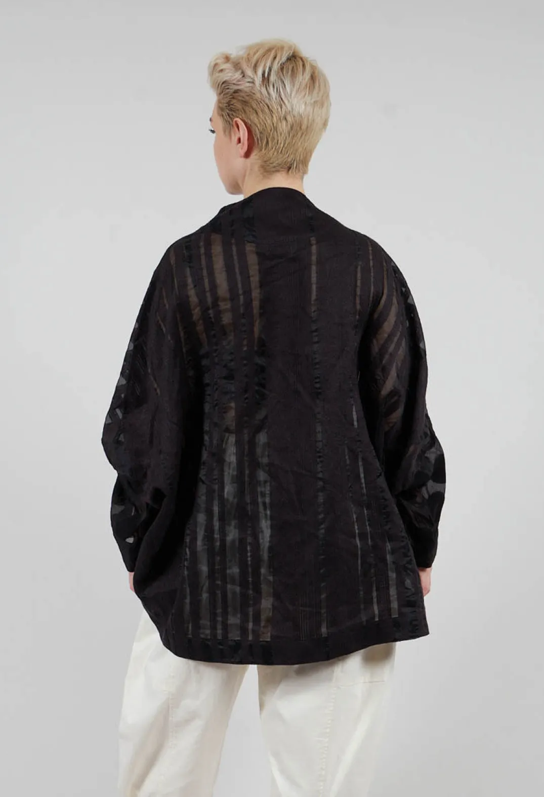 Moyuru Shirts & Blouses^Stripe Jacket in Black