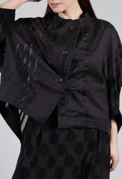 Moyuru Shirts & Blouses^Stripe Jacket in Black