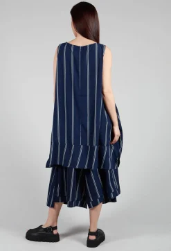Moyuru Shirts & Blouses^Stripe Sleevless Top in Navy
