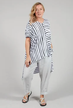 Kedziorek Tops^Stripe Tunic in White