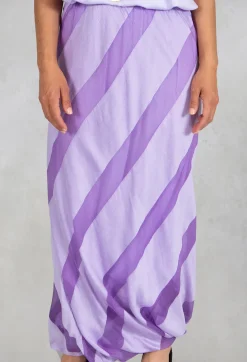 Out of Xile Skirts^Striped Bubble Skirt in Lavender