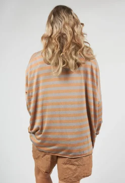 Album Di Famiglia Cardigans^Striped Cardigan in Pottery