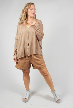 Album Di Famiglia Cardigans^Striped Cardigan in Pottery