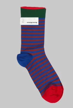 Bonne Maison Socks^Striped Design Socks in Rayure Ardoise