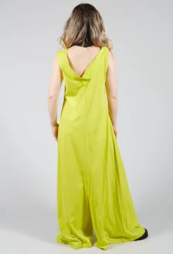 Rundholz Dip Jumpsuits^Striped Dye Effect Overalls with V Back in Spring